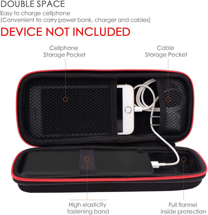 Hard Travel Case Fit for Ravpower 26800/20100/20000Mah, Anker Power Core 26800Mah/Powercore +26800Mah, Dulla M50000 Power Bank 12000Mah, ROMOSS 30000Mah, Lab599 Tx500 Radio (Large Black)